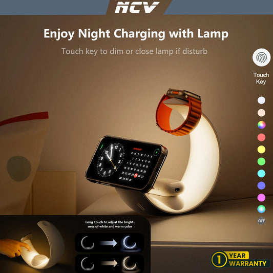 NVC™ MagSafe Wireless Charger with RGB Moon Lamp