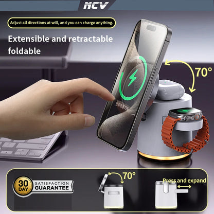 NVC™ New Qi2 Foldable 3-in-1 Fast Charger